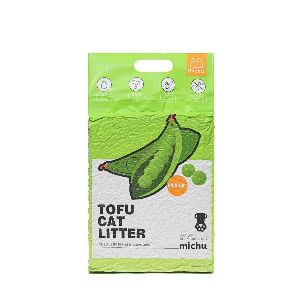 Natural Clumping Tofu Cat Litter 5.5lb M57761