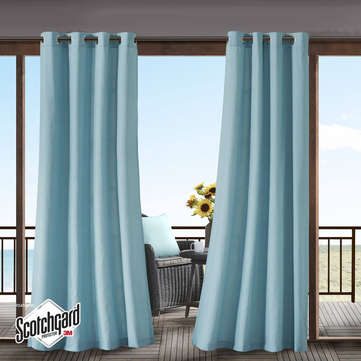 Aqua Solid Outdoor Panel H692