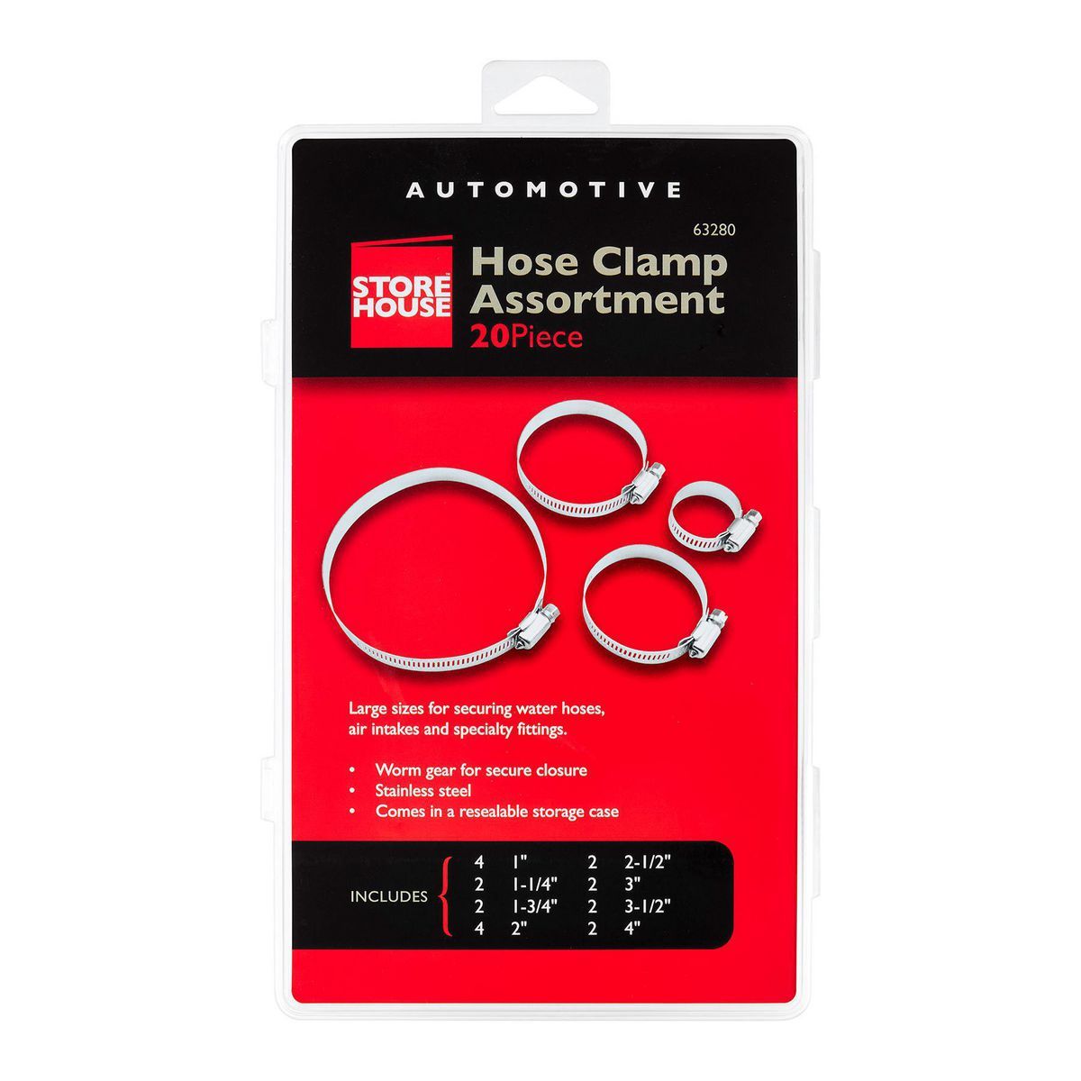 20 Piece Large Hose Clamp Assortment M156