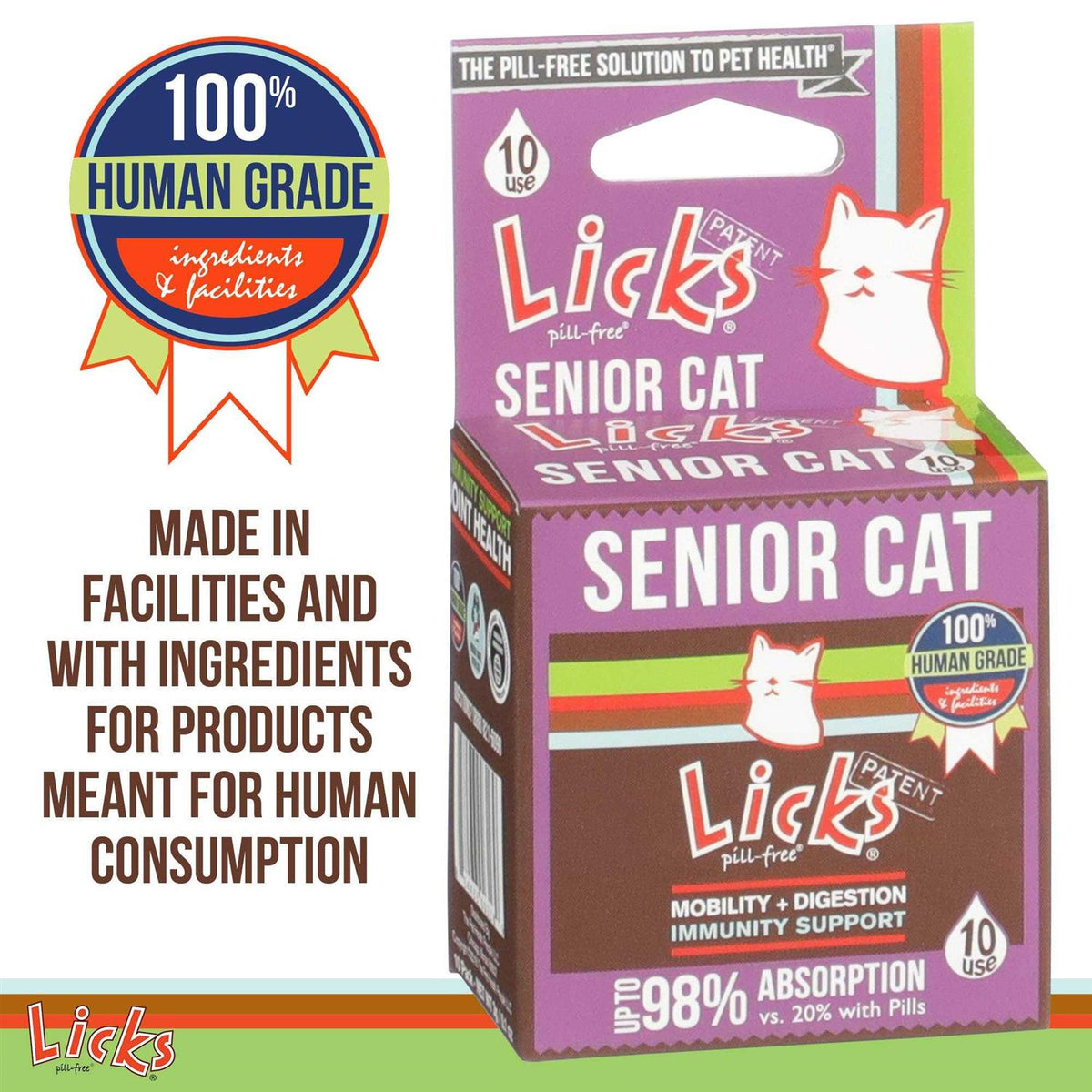 Senior Cat Joint Support & Digestion Supplement K9704