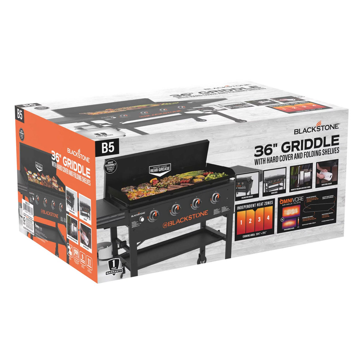 4-Burner Propane Griddle with Hard Cover J567409