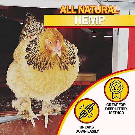 Hemp Bedding for Chicken Coop and Small Animal Litter P79864