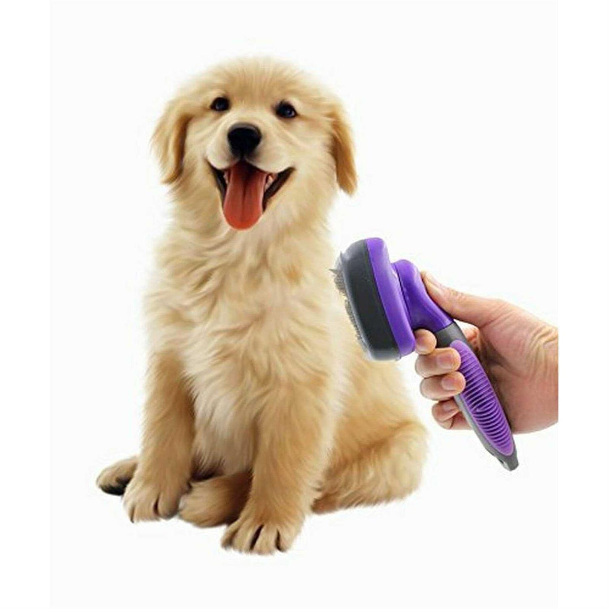 Self-Cleaning Dog & Cat Slicker Brush U32302