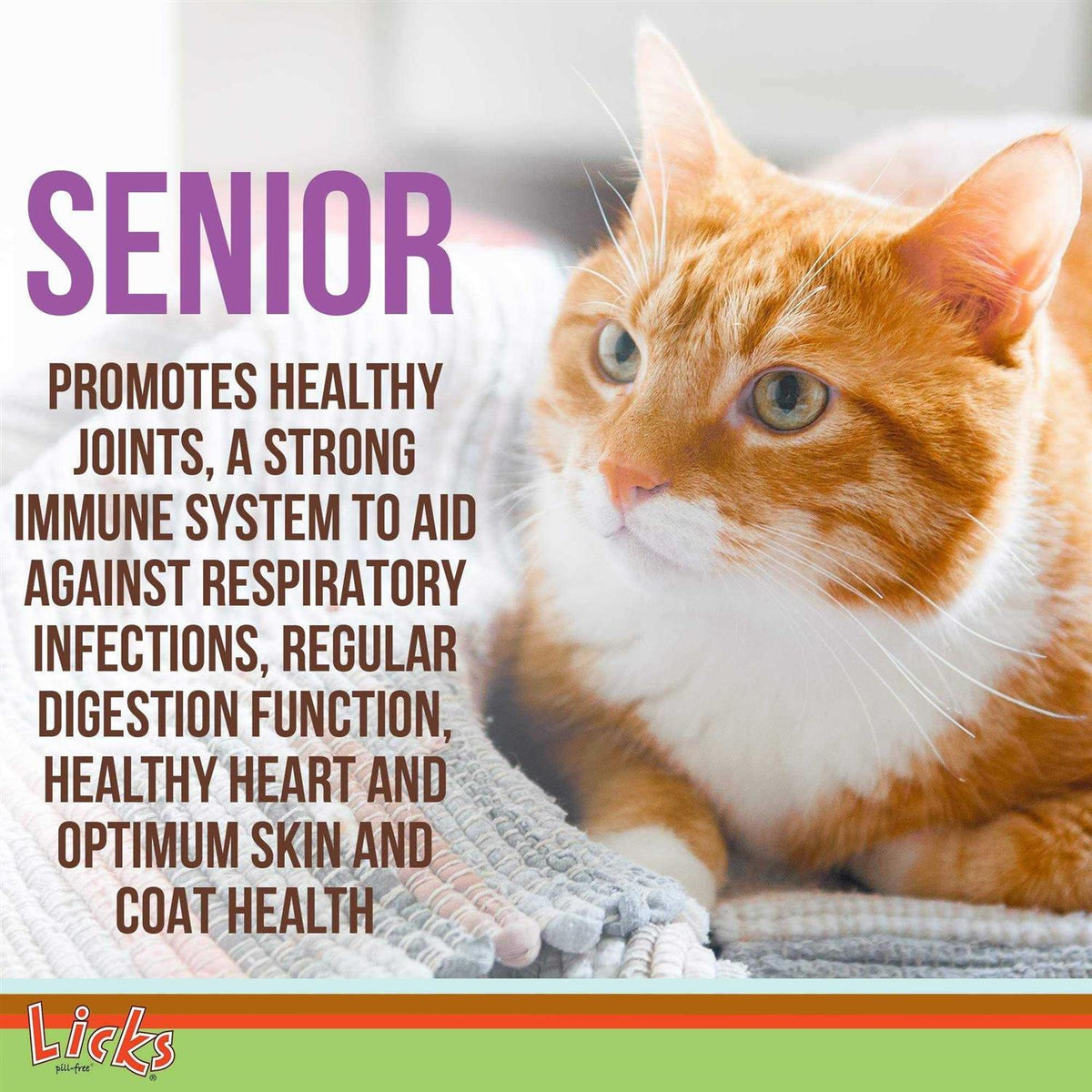 Senior Cat Joint Support & Digestion Supplement K9704