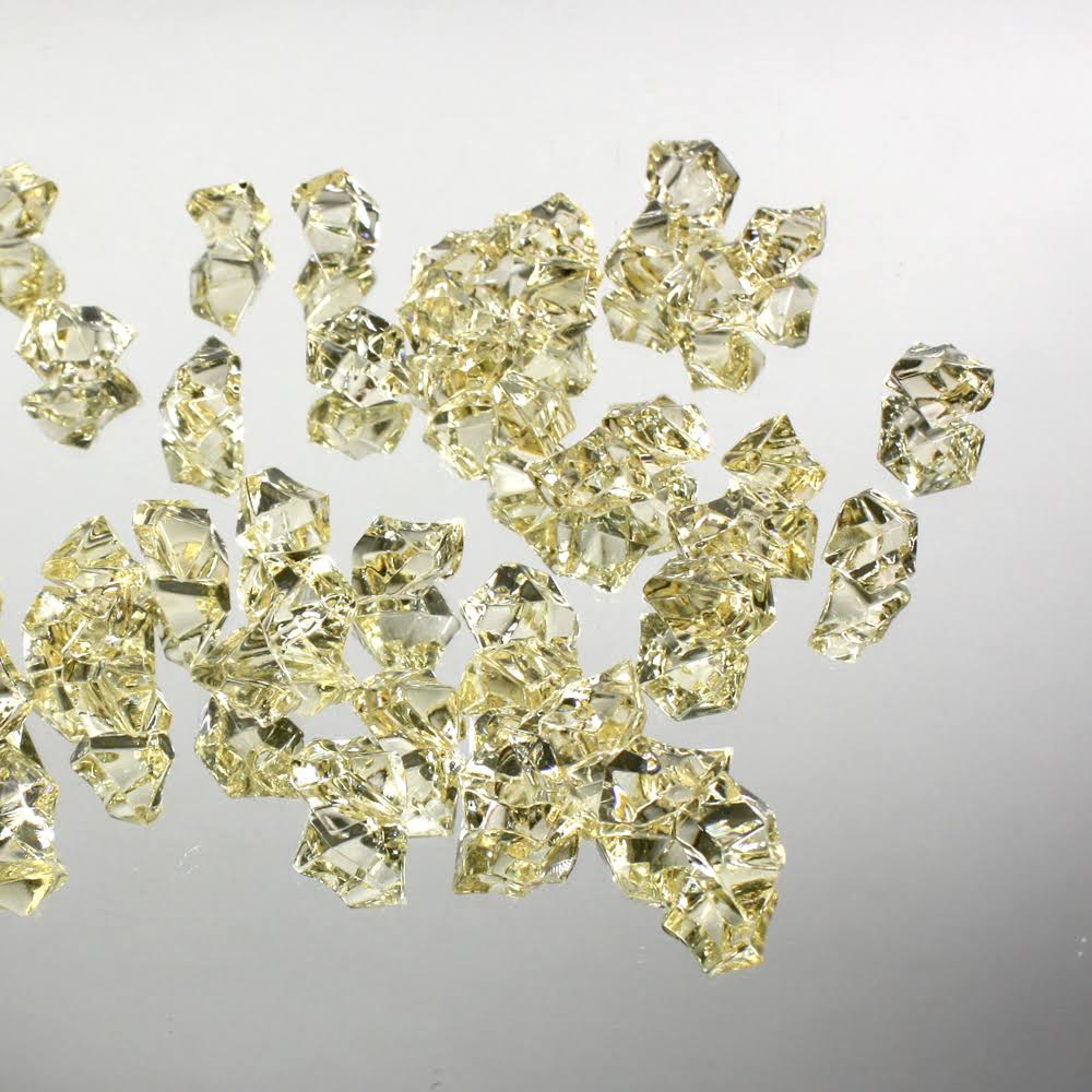 10 Bags Black Acrylic Crystal Rock Fillers W1418