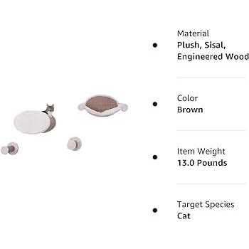 Wall Mounted Cat Lounge Set Hammock and Condo with Two Steps L333900