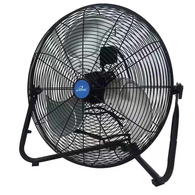 20 in. 3 Speeds High Velocity Floor or Wall Mount Fan, 5800 CFM, Black B83761