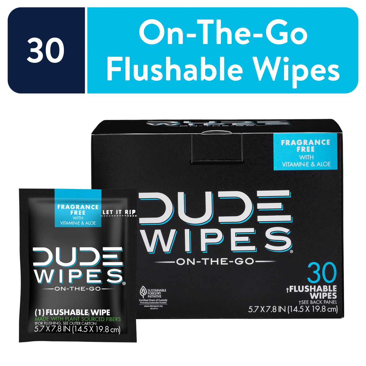 Unscented Flushable Wipes A8369