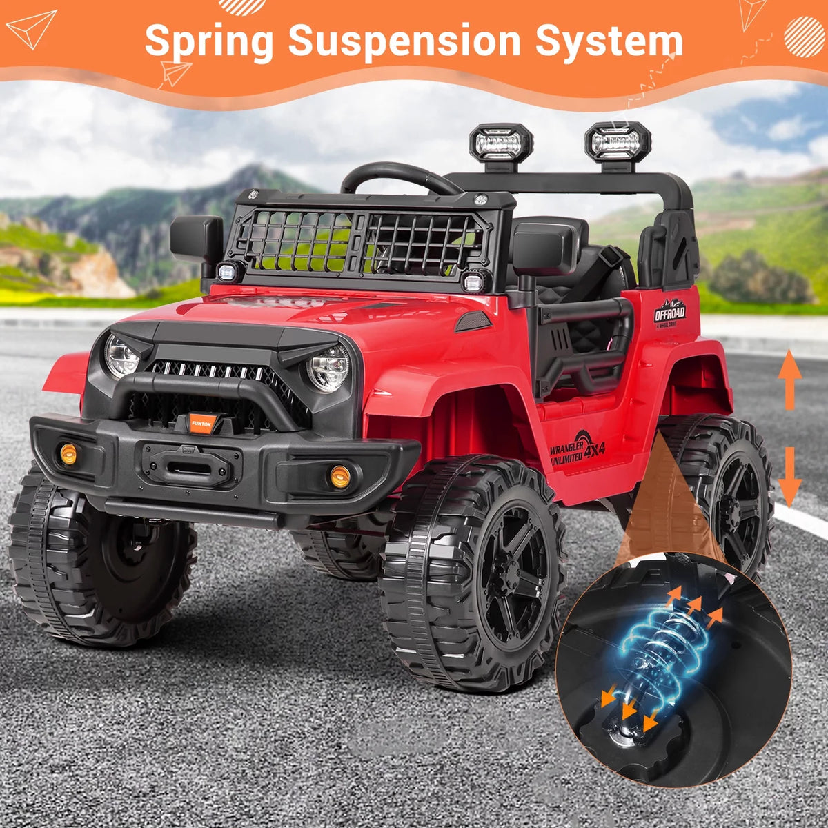 12V Electric Ride on Toy Car with Remote Control Z10533