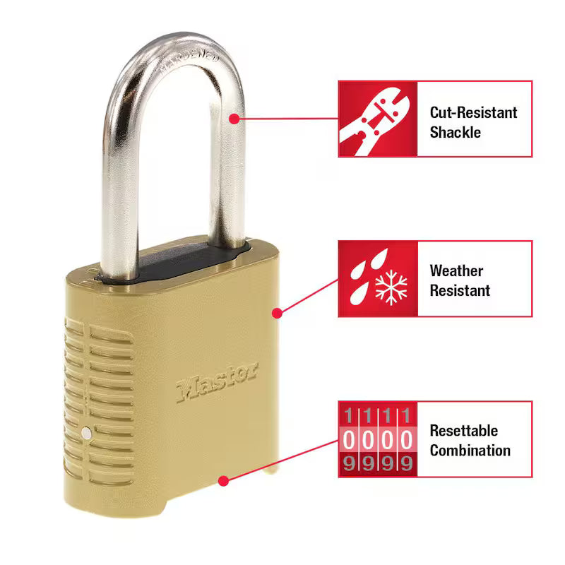 Outdoor Combination Lock 6 Pack F188