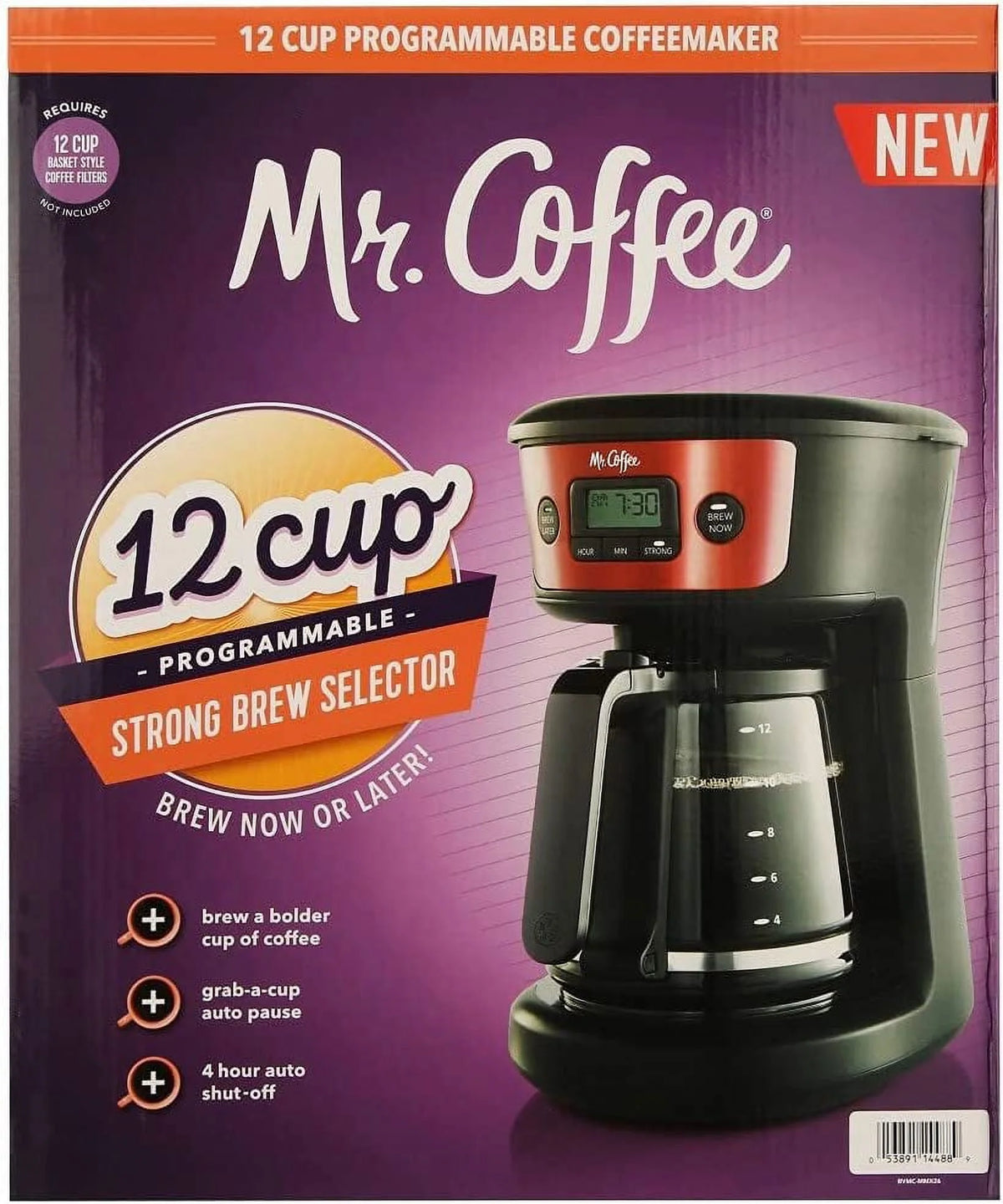 12-Cup Programmable Stainless Steel Coffeemaker O194301