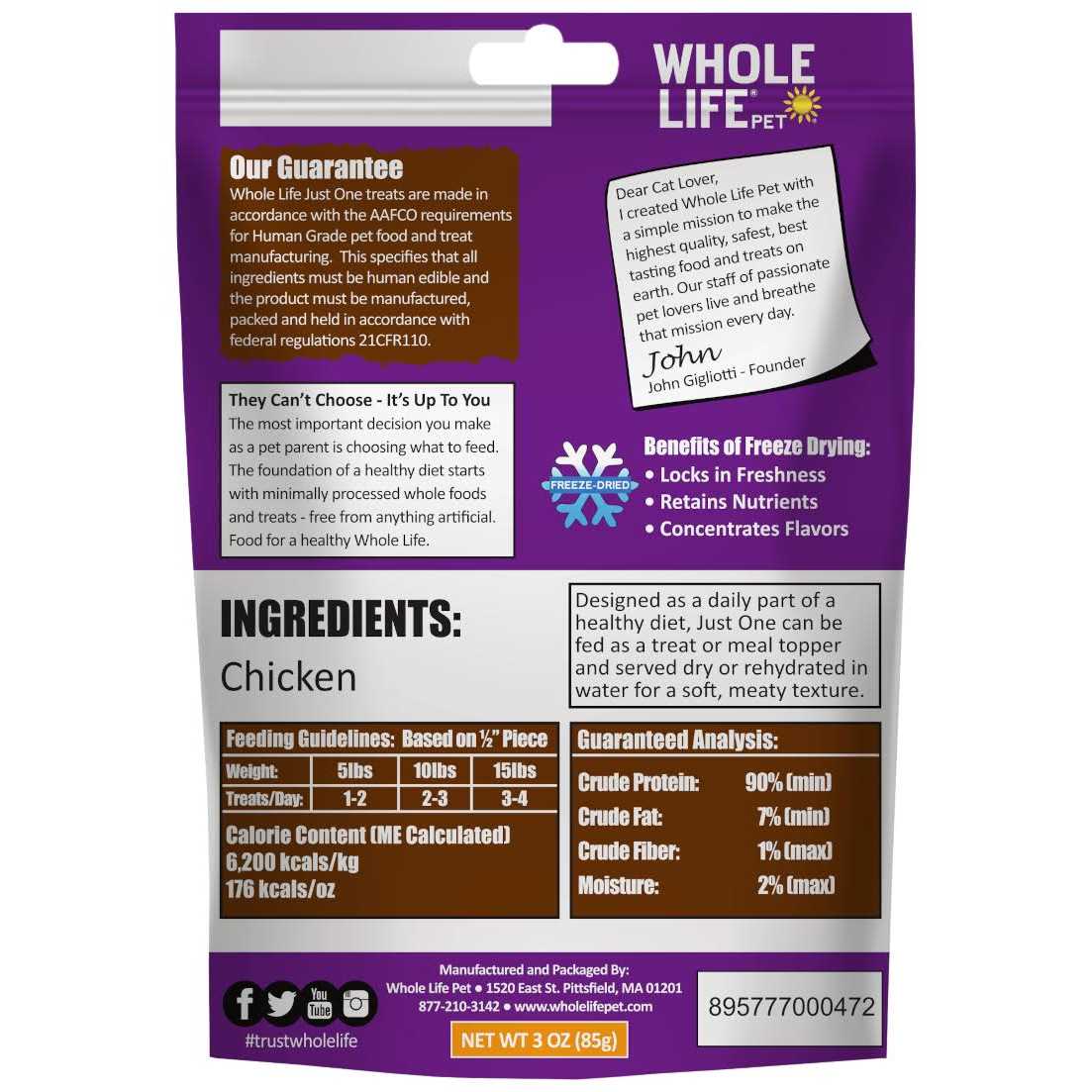 Freeze-Dried Chicken Cat Treats K147551
