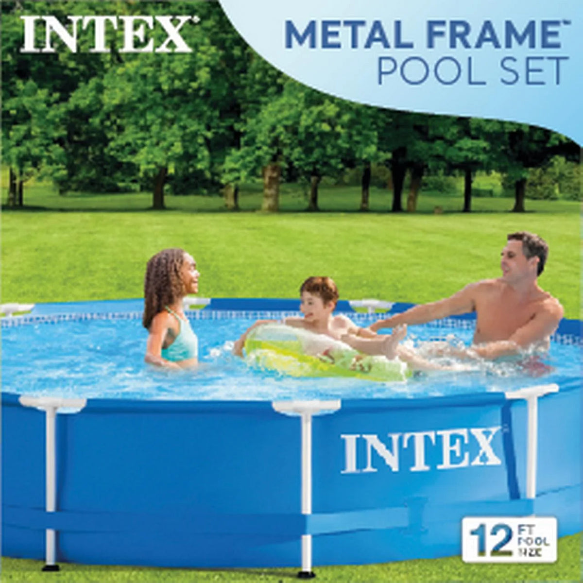12' x 30'' Metal Frame Above Ground Swimming Pool with Filter Pump P73316