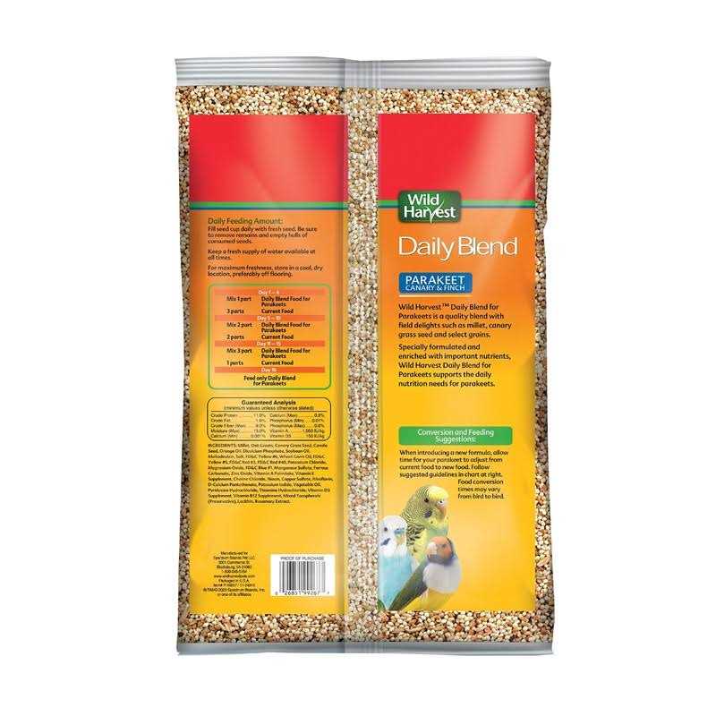 Daily Blend Nutrition Diet for Parakeet, Canary and Finch 10 Pounds T136