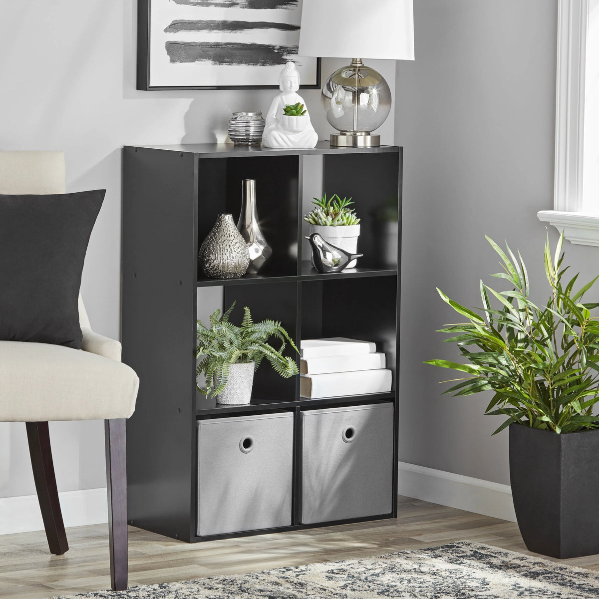 6-Cube White Storage Organizer I59837