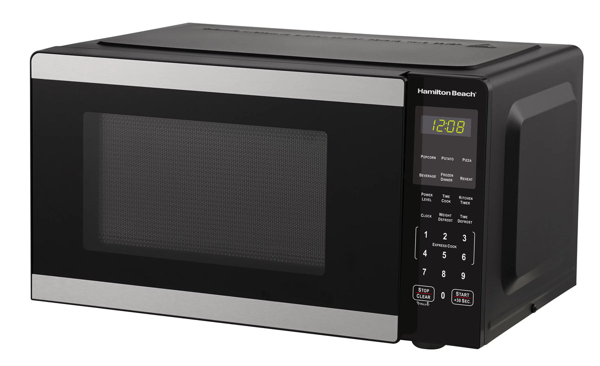 0.9 Cu ft 900 Watts Stainless Steel Countertop Microwave Oven D481