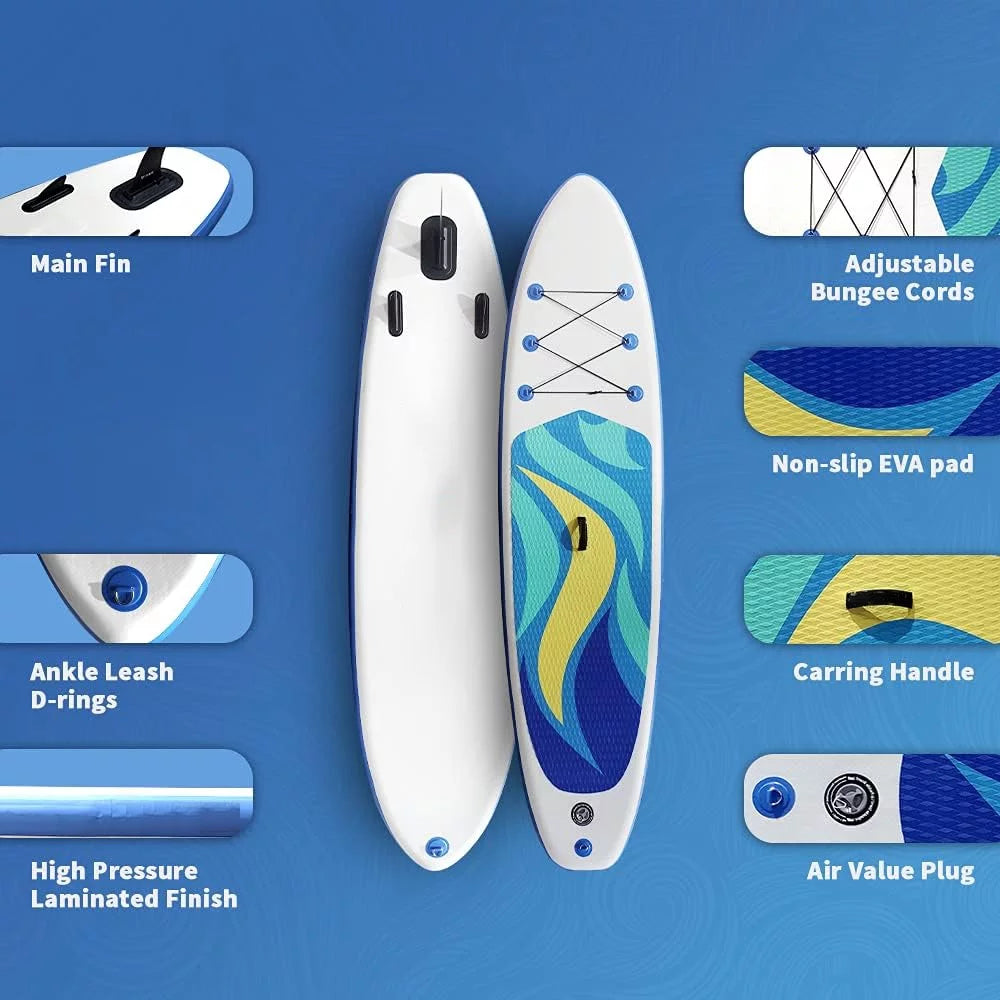10.6FT Inflatable Stand Up Paddle Board Set W9465